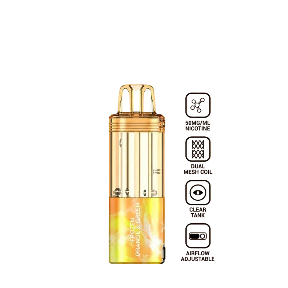 Frozen Orange & Green Disposable Vape - Foger Switch Pro 30K Pod